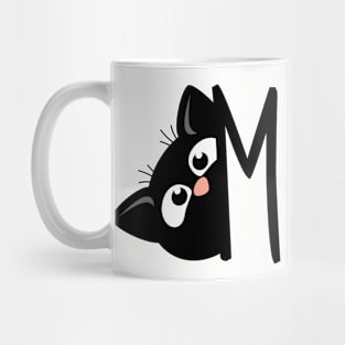 Meow black cat Mug